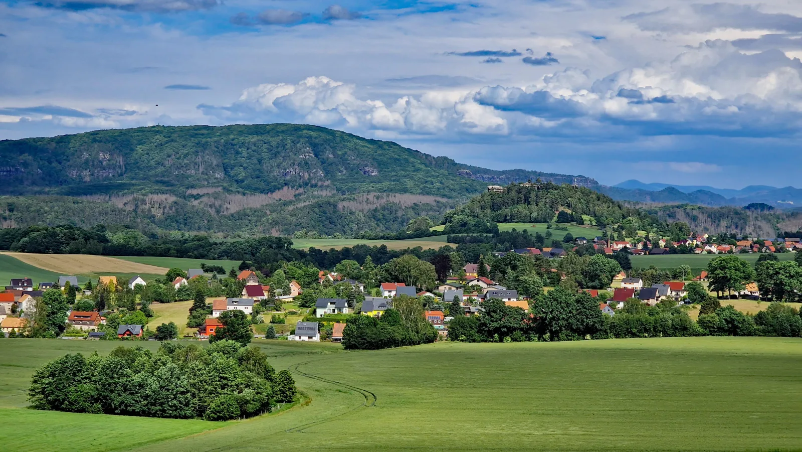 Winterberg central street with houses and shops, ideal for staying close to the center