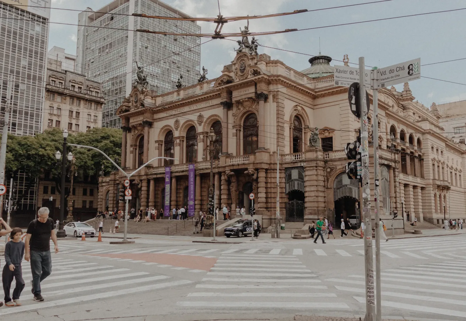 View of Avenida Paulista with buildings, urban activity, and a cultural atmosphere in São Paulo